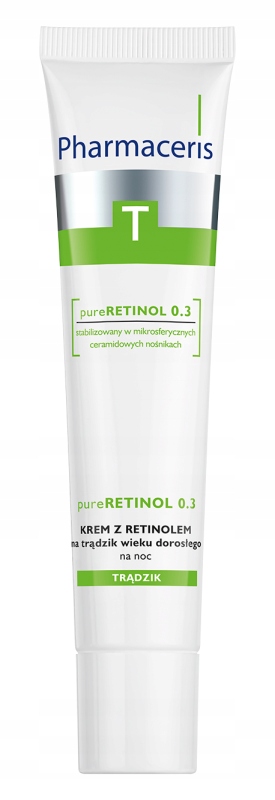 Pharmaceris T pureRETINOL 0.3 | Krem z retinolem na trądzik wieku dorosłego na noc