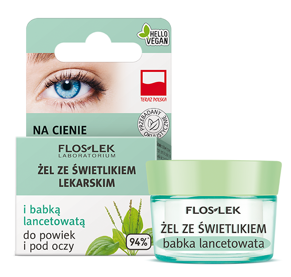 ŻEL ZE ŚWIETLIKIEM LEKARSKIM i babką lancetowatą do powiek i pod oczy