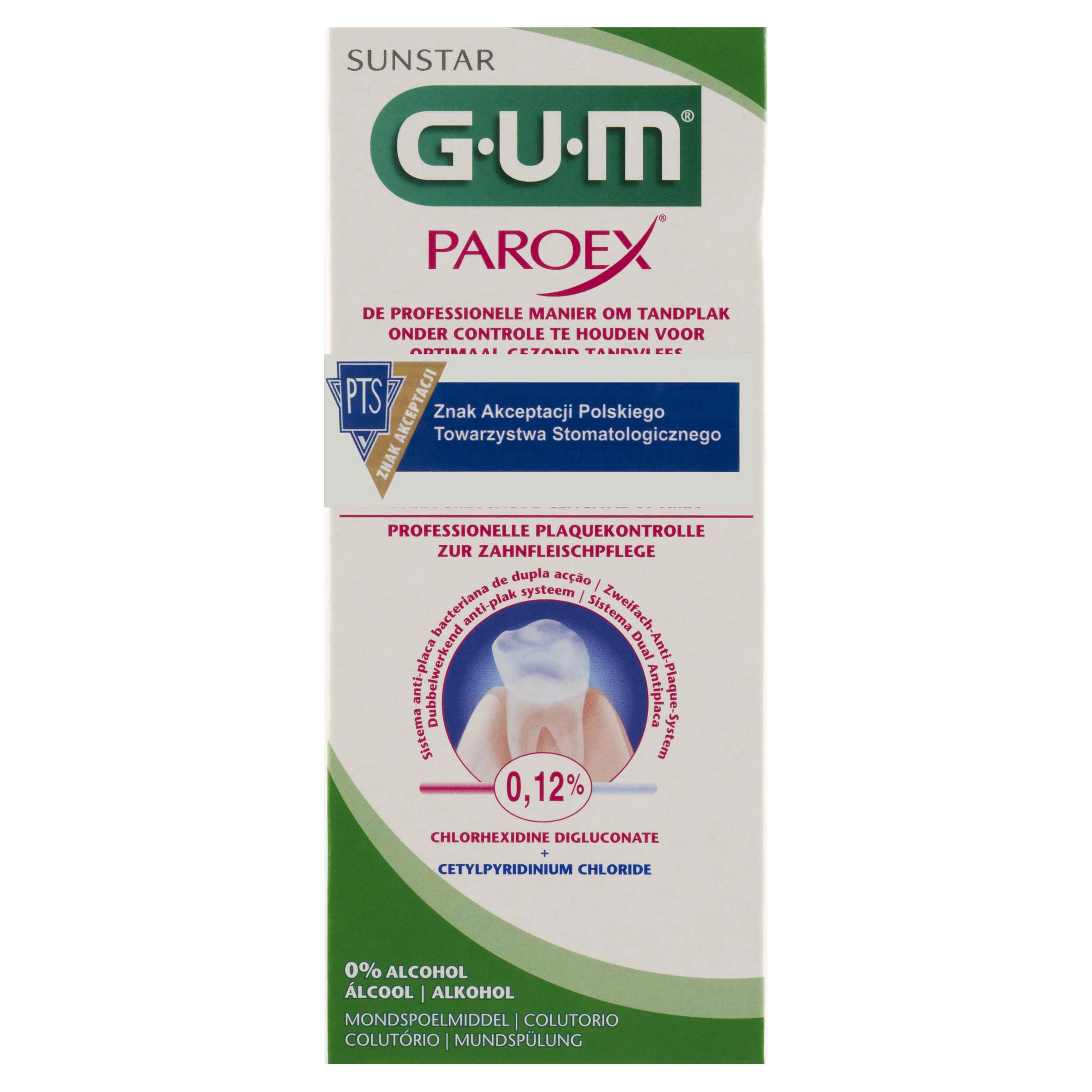 GUM® PAROEX® 0,12% Intensywne Działanie | Płyn do płukania jamy ustnej