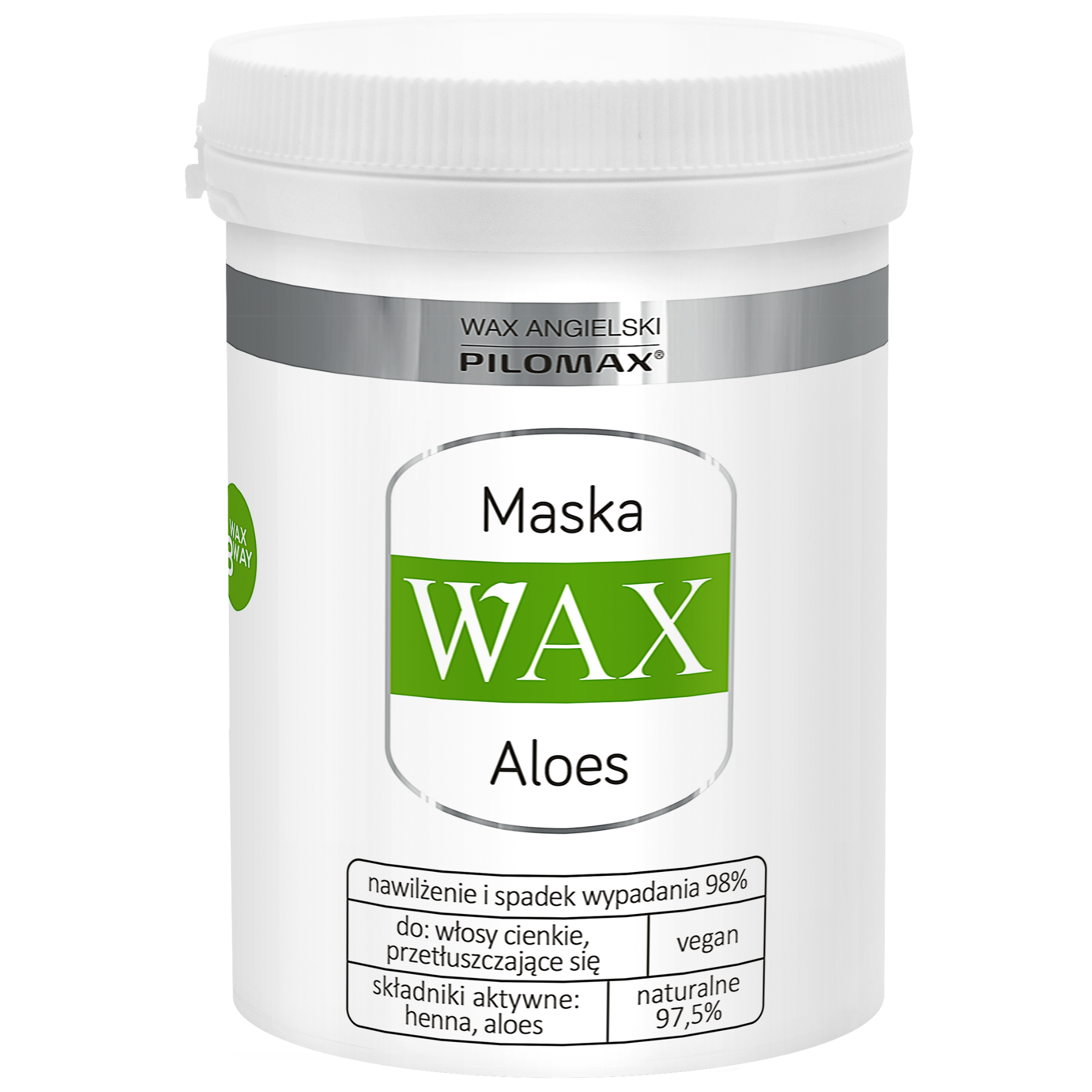 WAX Aloes | Maska nawilżająca do włosów cienkich lub przetłuszczających się