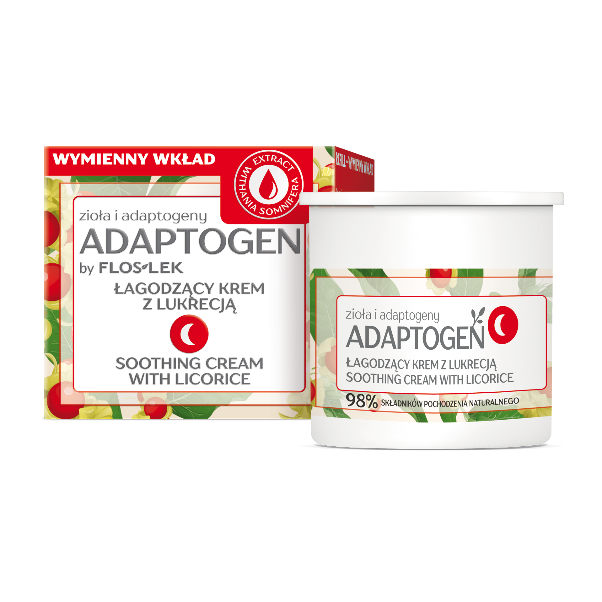 ADAPTOGEN | ŁAGODZĄCY KREM Z LUKRECJĄ NA NOC