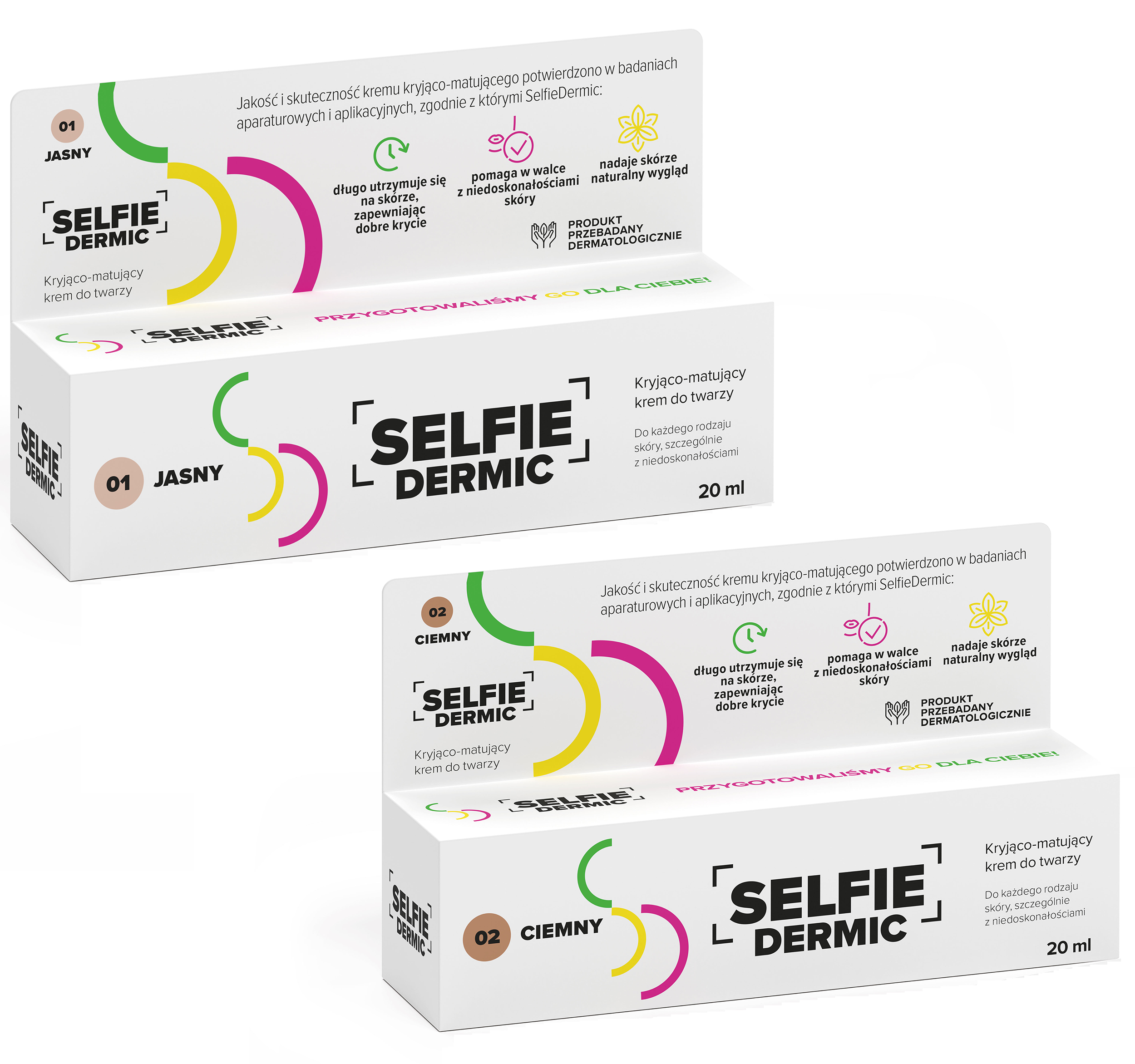 Selfiedermic | Kryjąco-matujący krem do twarzy