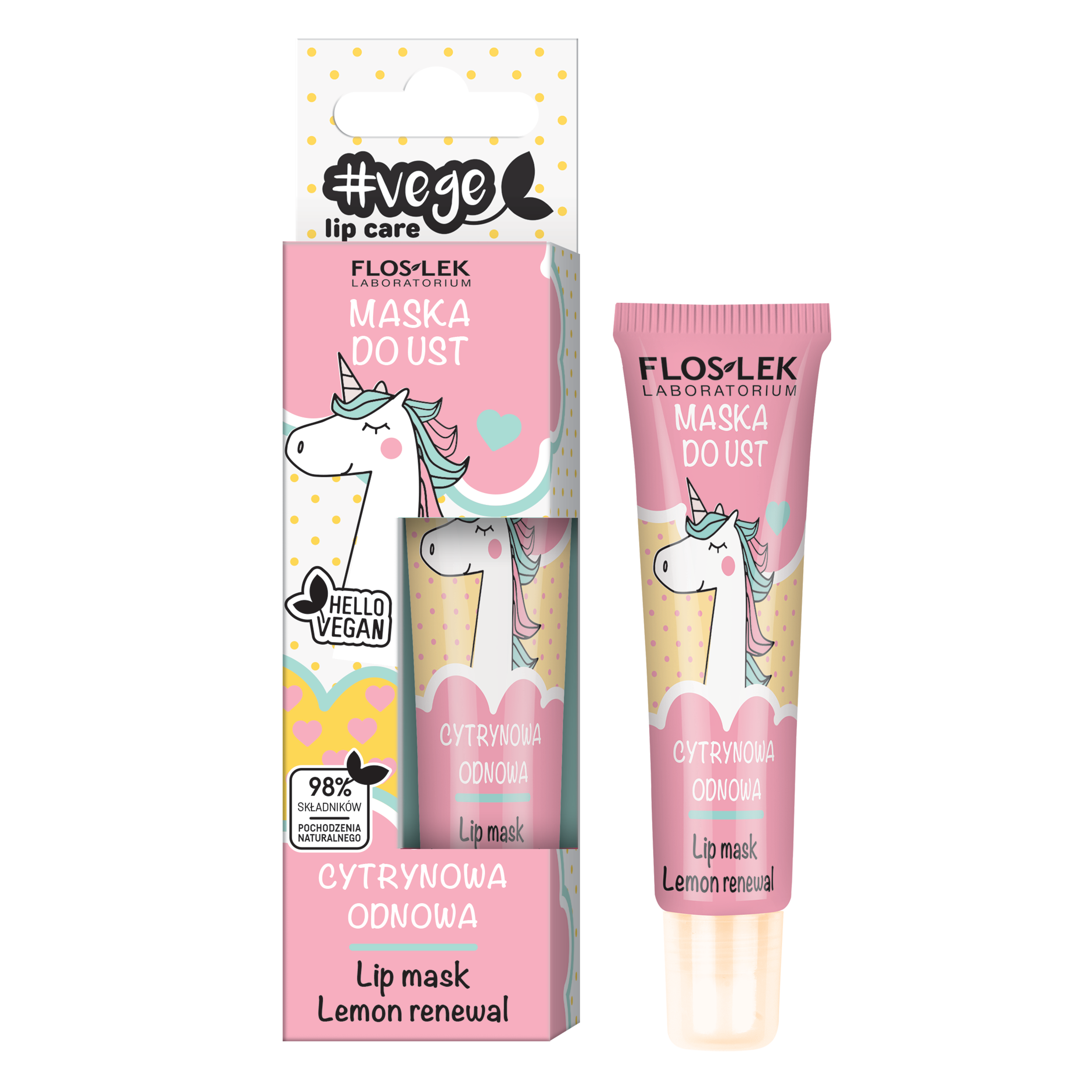 LIP CARE Vege | MASKA DO UST CYTRYNOWA ODNOWA