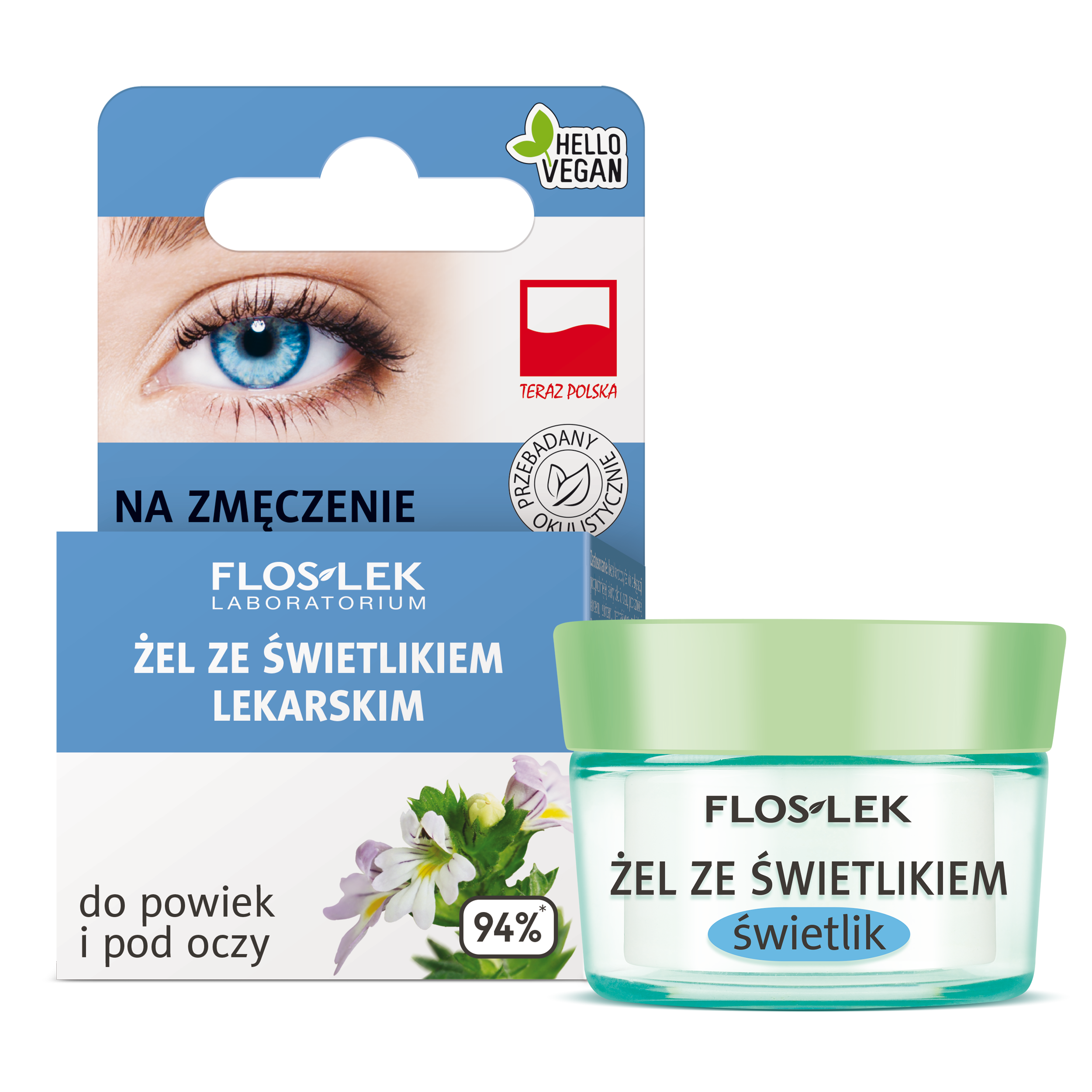 ŻEL ZE ŚWIETLIKIEM LEKARSKIM do powiek i pod oczy