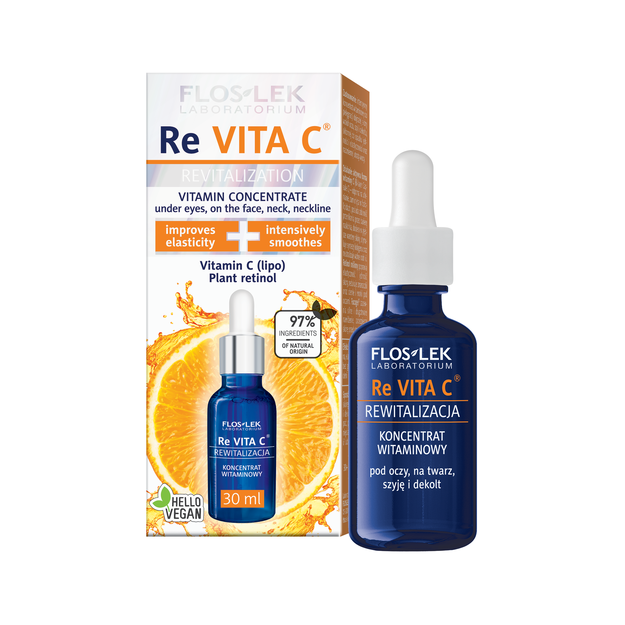ReVITA C REWITALIZACJA | KONCENTRAT WITAMINOWY pod oczy, na twarz, szyję i dekolt