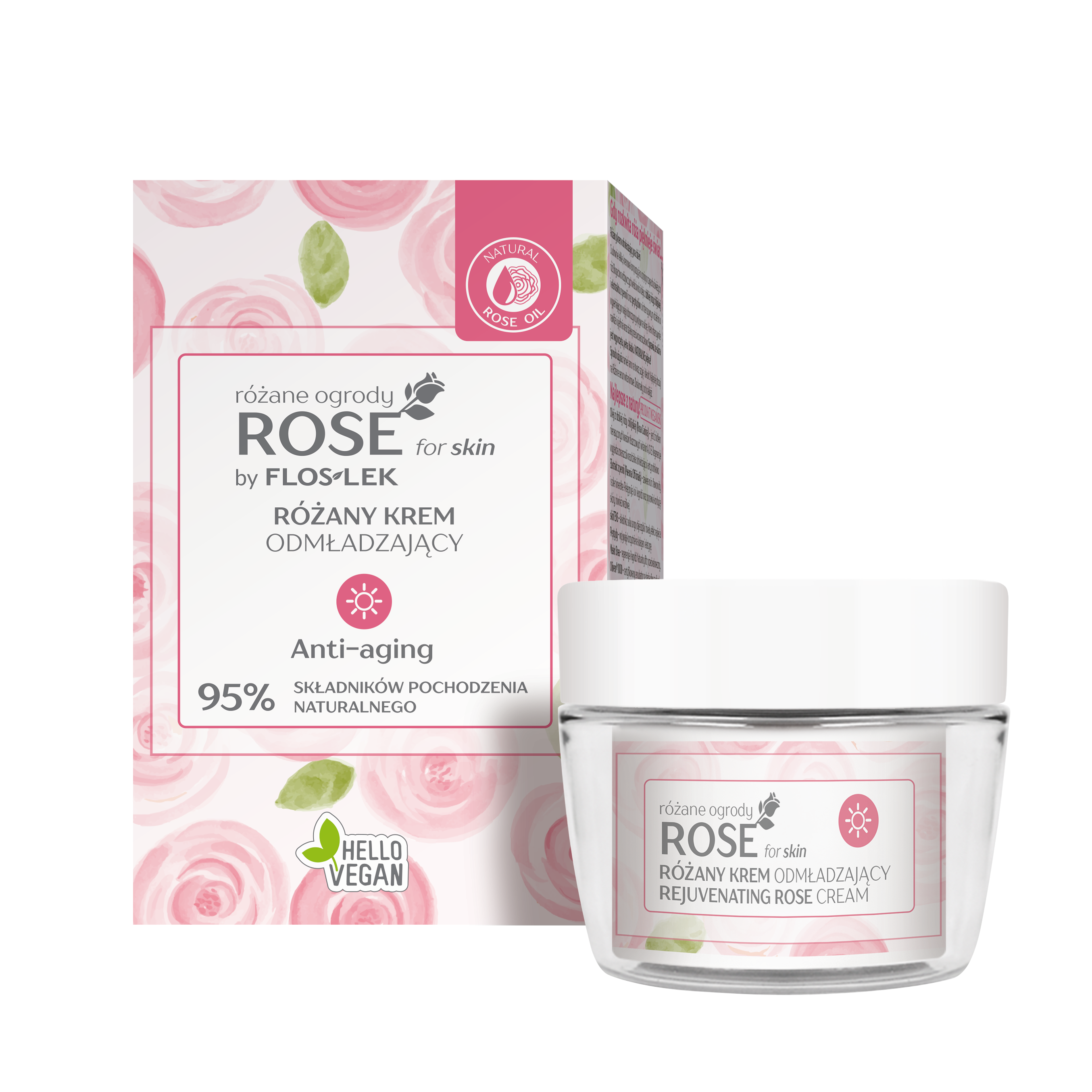 ROSE for skin różane ogrody® | RÓŻANY KREM ODMŁADZAJĄCY NA DZIEŃ