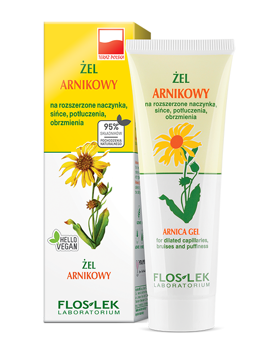 ARNIKA | ŻEL ARNIKOWY na rozszerzone naczynka, sińce, potłuczenia, obrzmienia