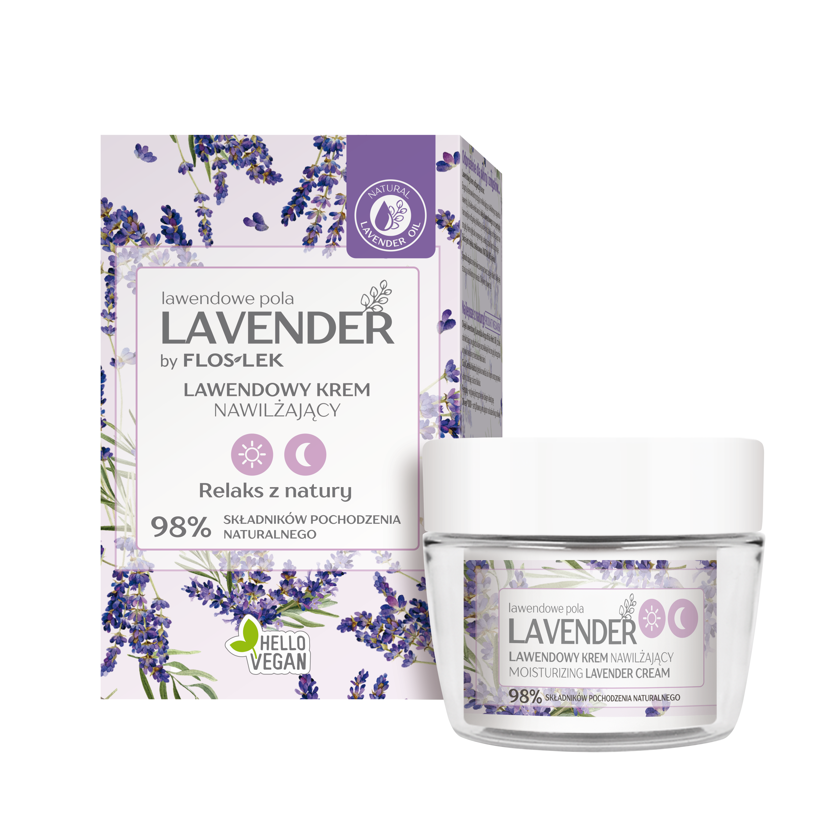 lawendowe pola LAVENDER | LAWENDOWY KREM NAWILŻAJĄCY