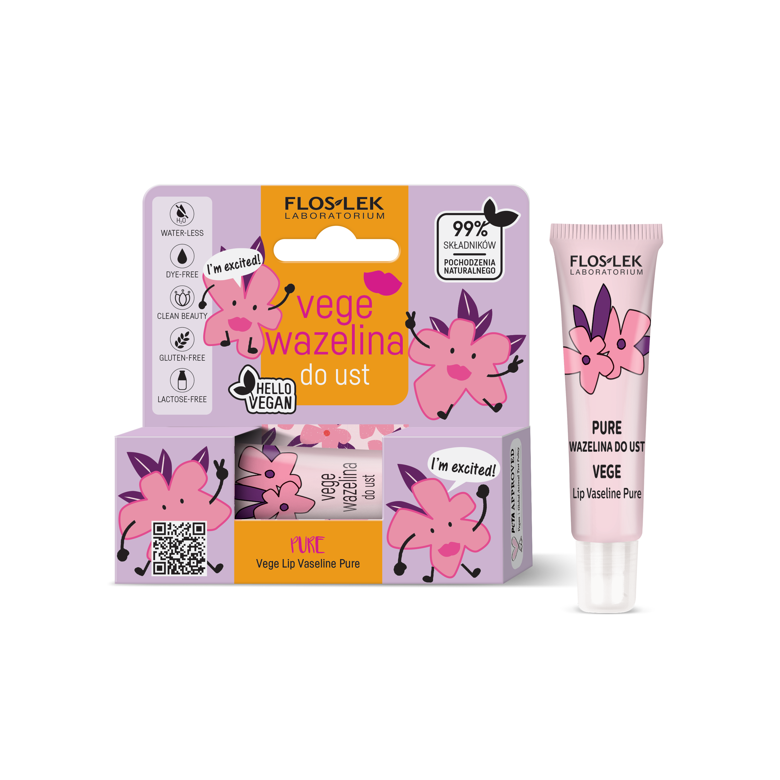 LIP CARE Vege | vege wazelina do ust PURE