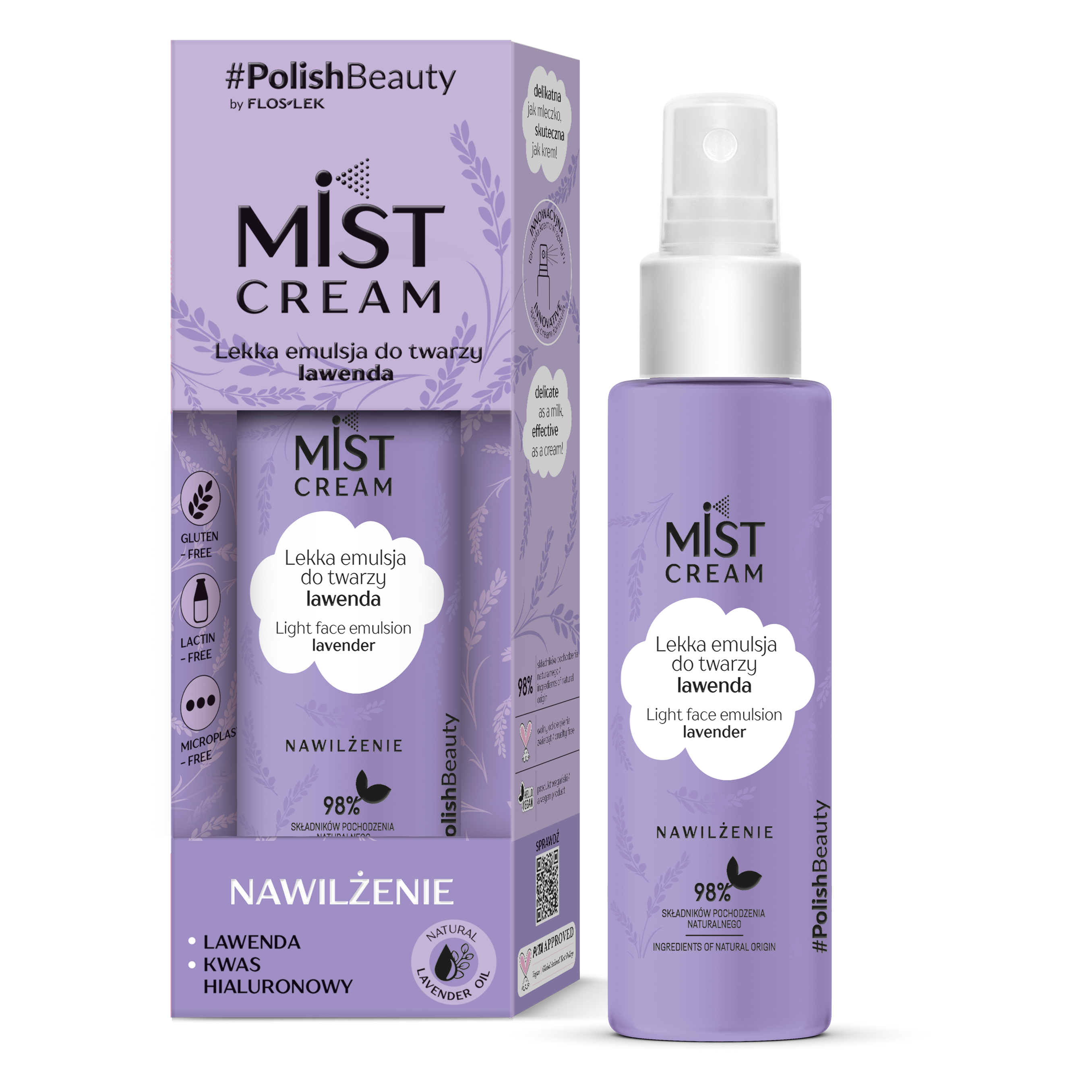 MIST CREAM | Lekka emulsja do twarzy lawenda
