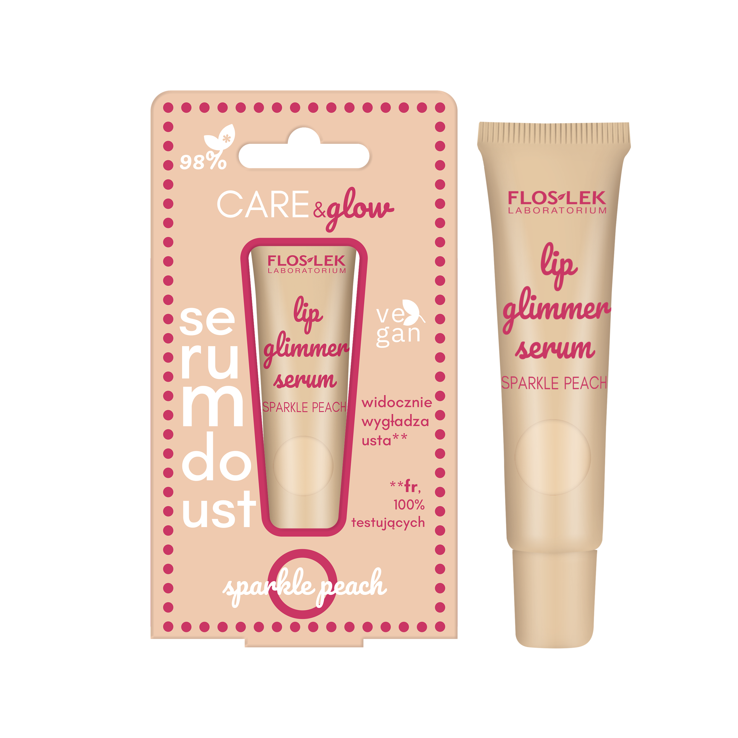 LIP CARE | lip glimmer serum do ust SPARKLE PEACH