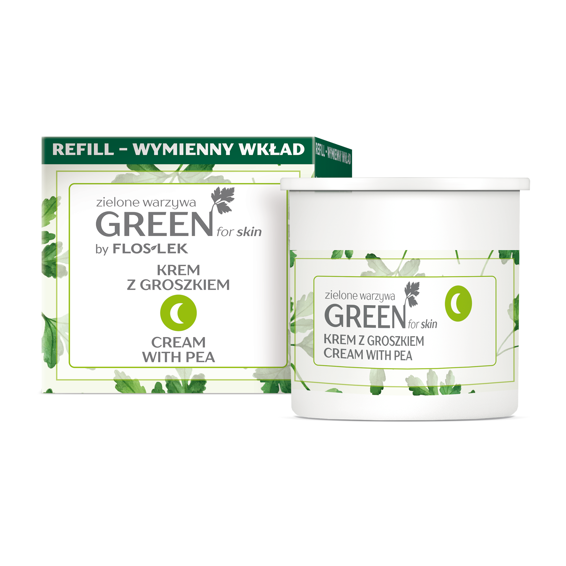 zielone warzywa GREEN for skin® | KREM Z GROSZKIEM