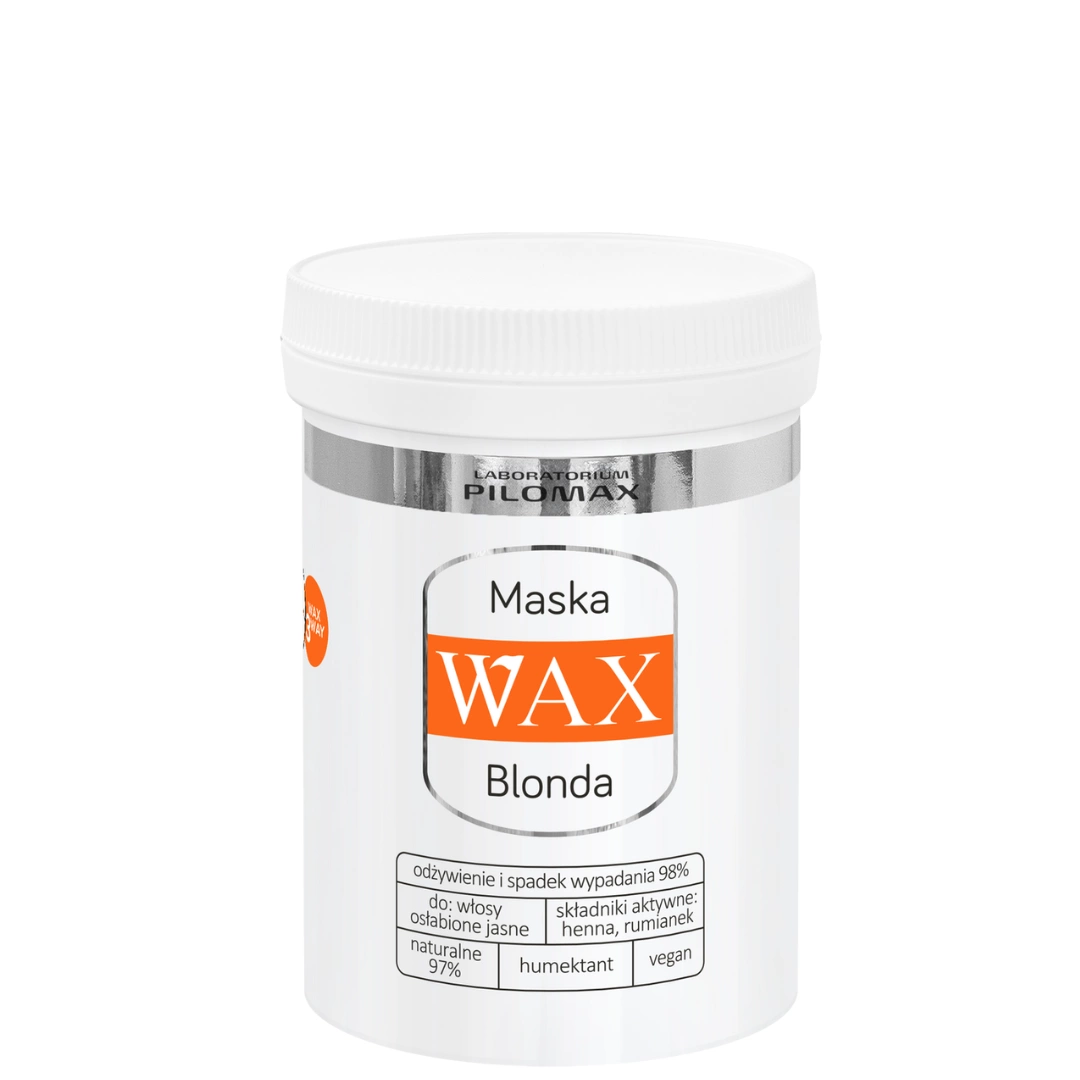 Blonda WAX NaturClassic | Maska do włosów niefarbowanych blond, nawilżająca i na wypadanie