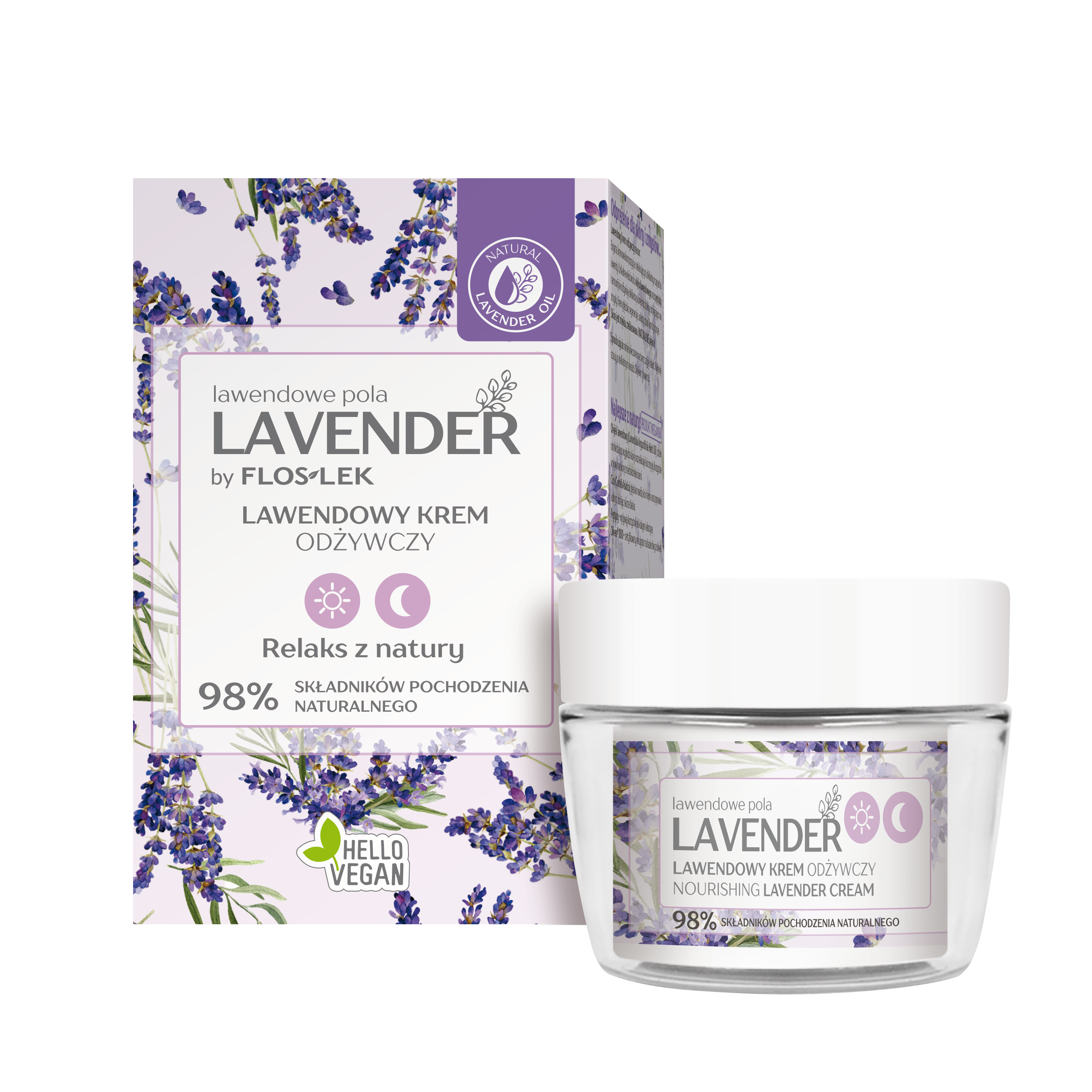 lawendowe pola LAVENDER | LAWENDOWY KREM ODŻYWCZY