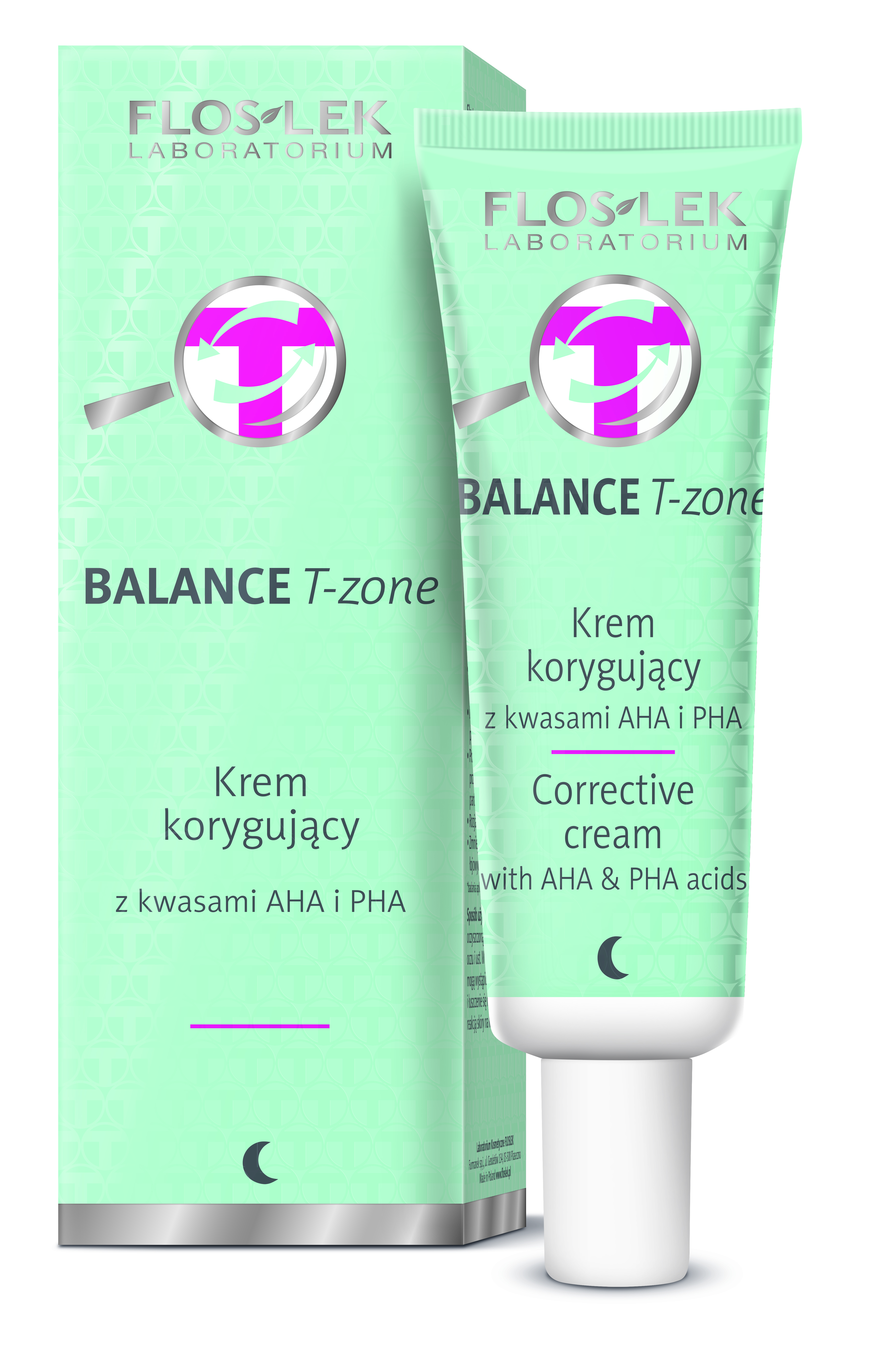 BALANCE T-zone | Krem korygujący z kwasami AHA i PHA