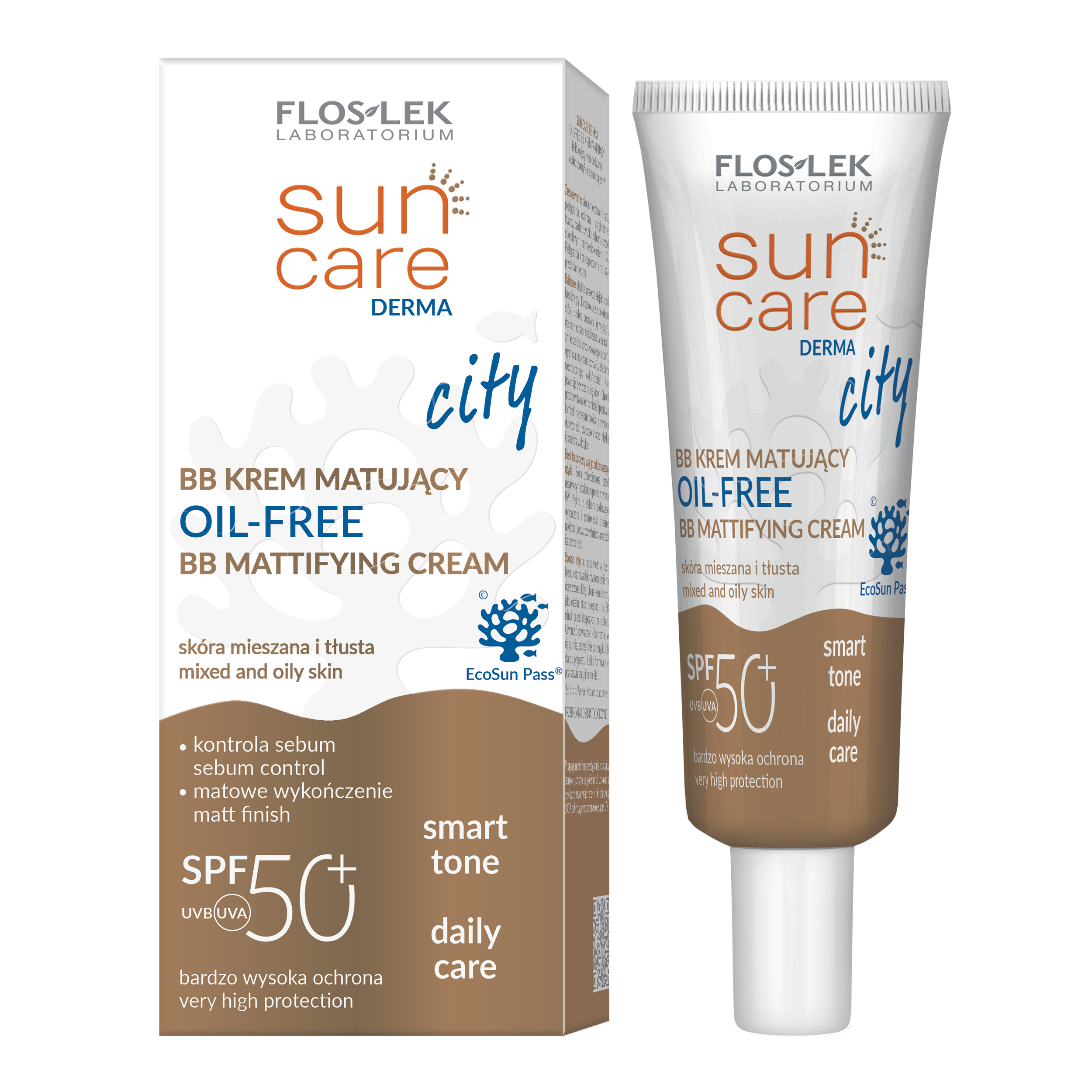 sun care DERMA | city BB KREM MATUJĄCY OIL-FREE SPF 50+