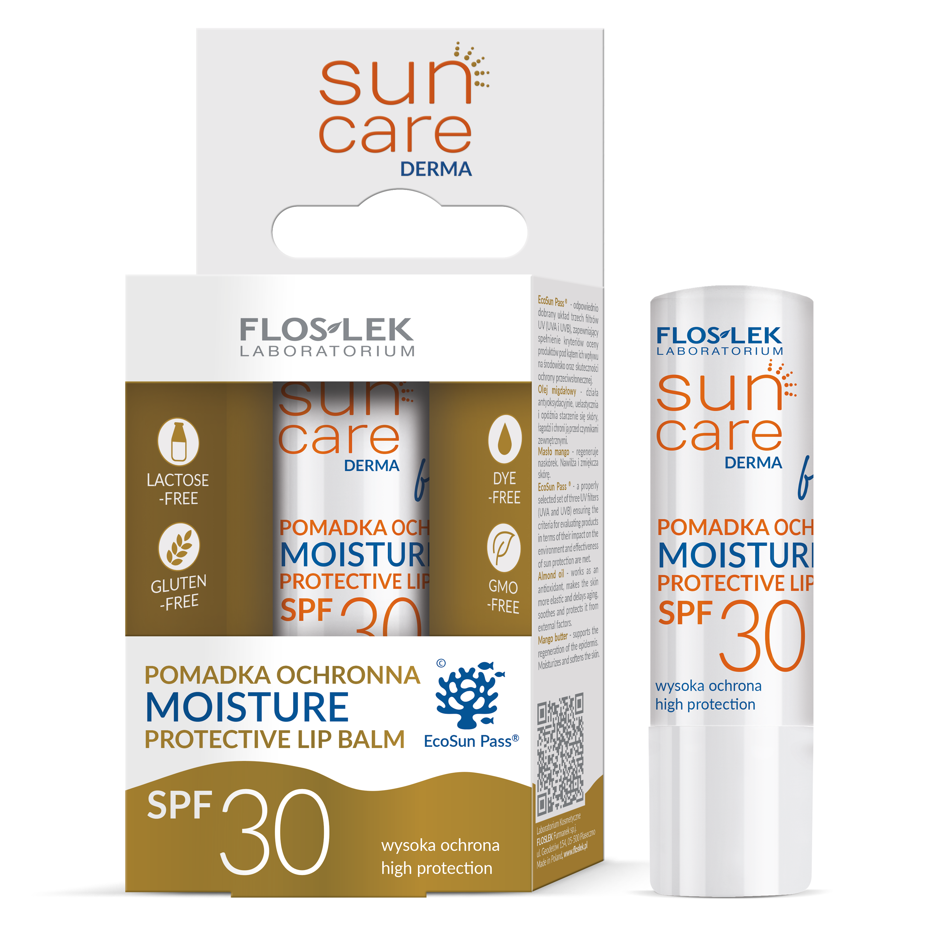 sun care DERMA | MOISTURE POMADKA OCHRONNA SPF 30