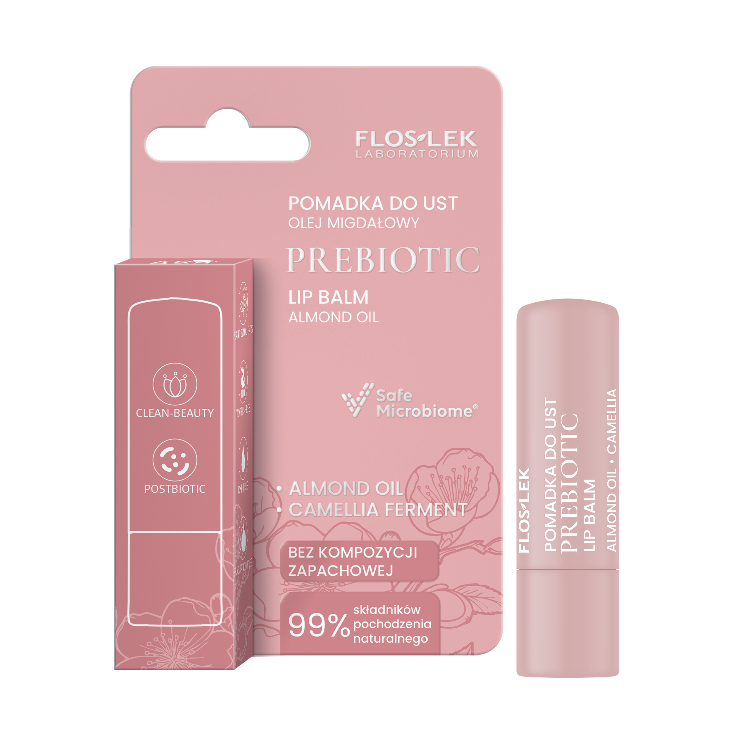 PREBIOTIC LIP CARE | POMADKA DO UST OLEJ MIGDAŁOWY